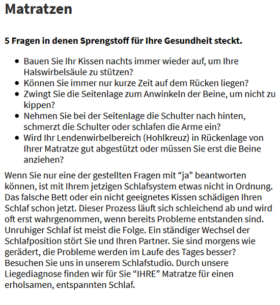 Bett Beratungsgespräch aus 71229 Leonberg