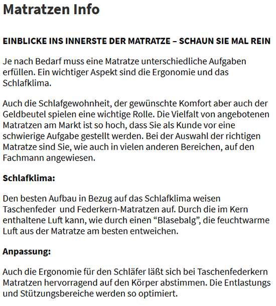 mehr Wohlbefinden 